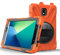 Funda para Samsung Galaxy Tab Active 2 2019 10.5 pulgadas SMT390T395, soporte con soporte giratorio de 360 grados 3 capas híbrido resistente a prueba de golpes correa de mano y correa de hombro