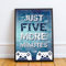 RED OCEAN Boys Bedroom Wall Art Gaming Print Framed Gift For Son Dad Gamer Gift