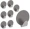 LouMaxx Klebehaken Edelstahl rund 8er Set – Wandhaken/Haken selbstklebend – Handtuchhalter ohne Bohren - schnelle Montage und starker Halt - ideal für Bad, Küche, Flur usw.