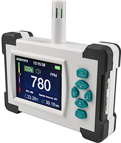 Kohlendioxid-Detektor - Kohlendioxid-Detektor CO2-Messgerät Temperatur-Feuchtigkeitssensor-Tester Luftqualitätsmonitor