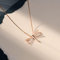 Exquisite 925 Silber Micro Zirkon Libelle Halskette Weibliche Heiße Mode Schlüsselbein Kette Tägliche Schmuck Geschenke