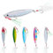 5 Stück Angelköder Kunstköder Pailletten Kunstköder Angeln Wobbler Wobbler Swimbait Kunstköder Köder Süßwasser Salzwasser Angelset Angelzubehör Set für Hecht, Zander, Barsch, Forelle