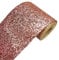 DHHOUSE Roségold Glitzer Tapetenbordüre, Selbstklebend funkeln bordüre 13 cm x 5 meters (Roségold)