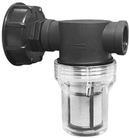 FONDUO IBC Auslaufhahn Anschluss, IBC Tank Zubehör, Wasserhahn Adapter für Wassertank 1000l mit Filterfunktion, S60x6 Wassertankadapter IBC (3/4'' Innengewinde)