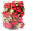 SEWACC Weihnachtskugeln Ornamente Stück 2 cm Christbaumschmuck Miniatur Weihnachten Hängender Anhänger Weihnachtskugeln für Zuhause Weihnachtsfeiertagsparty Dekoration (Rot)