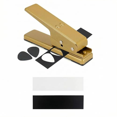 QWORK Fabricante de púas de guitarra, cortador de tarjetas, fabricante de púas, propia púas de guitarra, bricolaje, negro