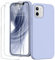 GOODVISH 3 in 1 Cover iPhone 12 Mini Silicone, con 2 Pezzi di Pellicola Protettiva, iPhone 12 Mini Custodia per Cellulare 5,4 con Morbida Microfibra Antiurto, Azzurro