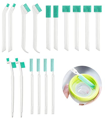 16Pcs Small Household Cleaning Brushes Mini Duster Tiny Brushes Deep Detail Crevice Cleaner Brush Set Crevice Cleaning Tool 8 in 1 Detail Cleaning Brush Bottle Cap Brush for Gaps Corner Tight Space