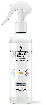 IL BUCATO DI ADELE il bucato che profuma di casa | Profuma Tessuti Spray, Fragranza Bianco Puro, Formato 250 ml