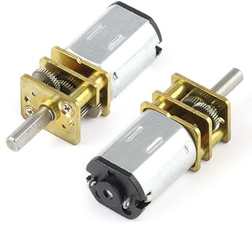 Chancs variateur de vitesse n20 DC 6V 300RPM boîte de vitesses électronique jouet micro moteur électrique avec engrenage de couple pour bras robotique 2PCS