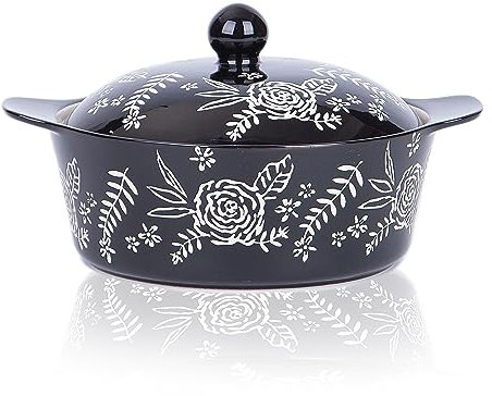 Wisenvoy Auflaufform mit Deckel – ofenfester Keramiktopf zum Backen
