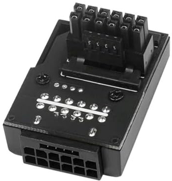 CY Adapter 12VHPWR ATX3.0 PCI-E5.0 Power Modular Stecker auf Buchse Verlängerungsadapter nach unten abgewinkelt 90 Grad für 3080 3090TI PSU 16Pin 12+4P Grafikkarte