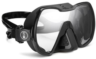 Fourth Element Seeker Mask - Low Volume, Universal Fit, Clarity & Contrast Lens Options, Black Clarity