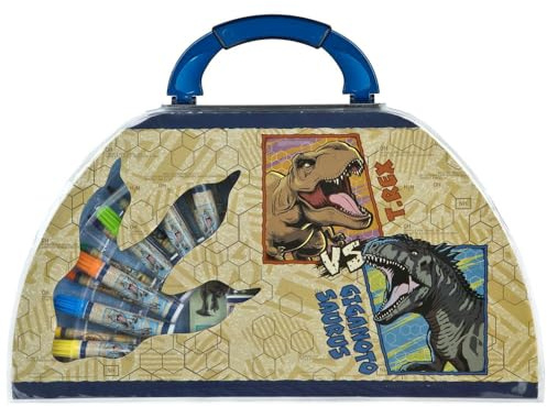 Undercover Malkoffer 51-teilig | Jurassic World | Kreativ-Set | Malen & Gestalten