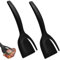 2-in-1 Nylon Flipper Spatula and Tongs for Flipping Eggs, Burgers, Steak, Fish and More