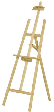 NOOGUI - Caballete pintura - Altura regulable hasta 175 cm - Trípode estable con refuerzo metálico - Caballete madera - Plegable y fácil de transportar - Ideal para niños y adultos