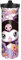 HOOKTA Kuromi Botella de agua de acero inoxidable de 590 ml con mango, botellas de agua deportivas para gatito con pajita, a prueba de fugas, taza reutilizable (manos felices altas)