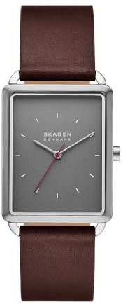Skagen Herren Analog Quarz Uhr mit Leder Armband SKW6932