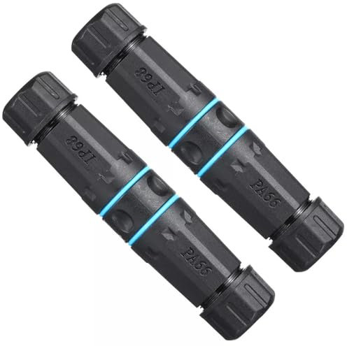 electrosmart 2 x RJ45 Coupler Joiner for Extending CAT5e CAT6 Ethernet Network Patch Cable IP68 Rated Outdoor External Weatherproof Waterproof