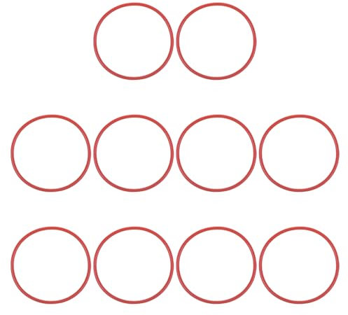 PATIKIL 50 Stück O-Ringe 78 x 72 x 3 mm Dichtungsringe, Nitrilkautschuk Dichtung O Ring Gummidichtung Rund Seal Unterlegscheiben für Hydraulik Sahnespender Pumpe Schnellkupplung, Rot