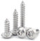 SHUNCHG 50 unidades M5 x 25mm Tornillos Autorroscantes Torx Tornillos de Cabeza Avellanada de Acero Inoxidable 304 A2 V2A Tornillos para Madera de Cabeza Redonda