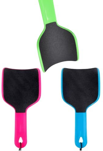 3 Pcs Foot Scraper Foot Scrub Pedicure Tools Curved Foot File,Exfoliating Scrub Rub Board Double-Sided Dead Skin Calluses Removal Pedicure Care for Both Wet and Dry Cracked Feet