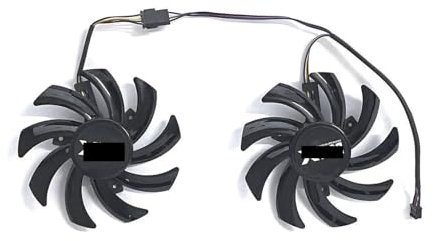 QKFTCSDW Lüfter 85MM 4PIN FDC10H12S9-C FD7010H12S Kompatibel mit RX580 470 Sapphire R9 270 280X HD7870 HD7950 HD6850(2 Fan)
