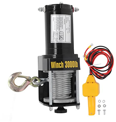 Kit de treuil électrique 24V, câble en acier à distance, Mini support 3000lbs, accessoires ATV UTV