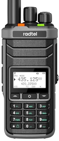 Radtel RT-860 Radio Ham Multibanda HF UHF VHF Doble Banda con Recepción Am USB LSB CW CB LW MW SW SSB, 1024 Canales, Batería de 2000mAh, Carga Type-C y Antena de Ondas Cortas Mejorada Opcional.