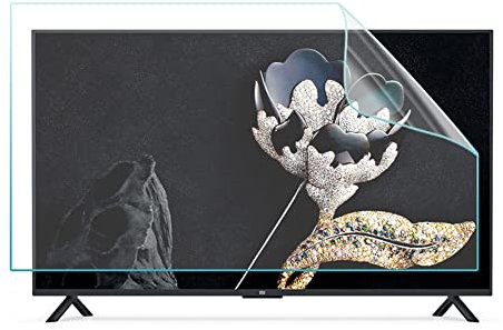 YBAAKZIIR TV Screen Protector Panel, 32-75 Inch Anti-Blue Light Protection Film, Filter Film for Curved Screen(49in 1075x604mm)