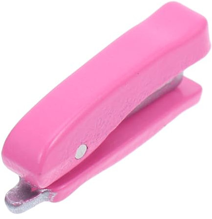 DIKACA Hefter Puppenhaus Zubehör Dekorativer Mini Stapler für Puppenhaus Einrichtung für Kreative Spielideen und Stilvolle Dekoration