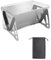 PQPQLI Portable Kettle Charcoal Barbecue, Outdoor BBQ Grill Charcoal Grill Stainless Steel, Easy To Assemble And Clean For Travel Outdoor Cooking And BBQ(21 * 16 * 13cm)