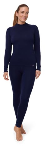 DANISH ENDURANCE Merino Thermounterwäsche Set Damen, Schwer 250 g/m² | Merino Thermounterwäsche Set, Warm, Geruchshemmend & Feuchtigkeitsableitend, für extreme Kälte, Ski, Winter & Outdoor