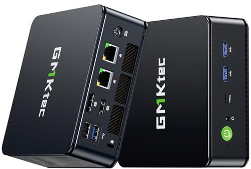 GMKtec M6 Ultra Mini PC, 3 Jahre Support, AMD Ryzen 5 7640HS (Beats 6800H) bis 5,0 GHz, 16GB DDR5 RAM 1TB SSD, Business PC für Büro mit Radeon 760M, Dual 2.5G LAN, WiFi 6E, USB4, Triple 4K Display