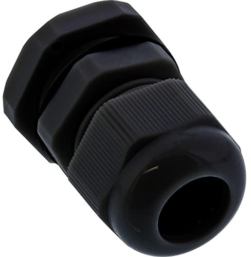 InLine 44012B 10er Pack Kabeldurchführung PG 13.5 Nylon IP68 6-12mm, schwarz