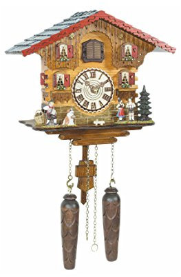 Quarz Kuckucksuhr Schweizerhaus mit Musik