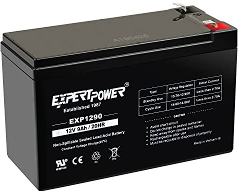 Expertpower 12 V 9 Ah Sealed Lead Acid Batteries