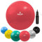 Matchu Sports | Fitnessball | Gymnastikball | Fitness Ball | Sitzball | Schwangerschaftsball | Inklusive Pumpe | Rot | Durchmesser 55CM