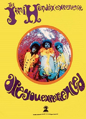 Heart Rock - Bandera Original ‘’Jimi Hendrix Are You Experienced’’ de Tela. Multicolor. Medidas: 110 x 75 x 0,1 cm