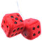 Facynde Hanging Charm Auto Auto Rückspiegel Hanging Zubehör für Auto Dekoration Auto-Plüsch-Würfel-Verzierungen Schlüsselanhänger Auto-Würfel-Verzierungen