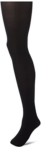 Nur Die Ultra Blickdicht 80 DEN warme Strumpfhose matte Optik breiter Komfortbund Baumwollzwickel Damen, schwarz, S