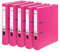 Original Falken 5er Pack PP-Color Kunststoff-Ordner. Made in Germany. 5 cm schmal DIN A4 Pastell-Farbe pink Vegan Ringordner Aktenordner Briefordner Büroordner Plastikordner Schlitzordner