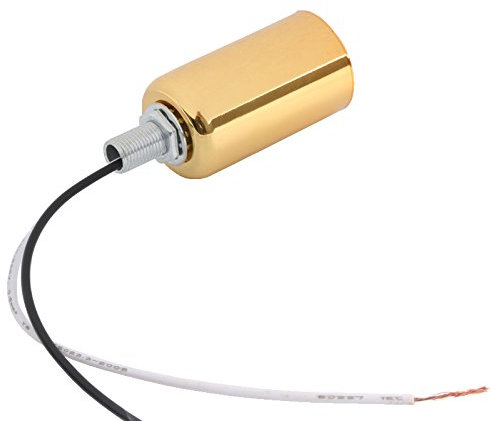 Lyws E14 en céramique à vis en métal Shell Douille de lampe ampoule Base Support Doré