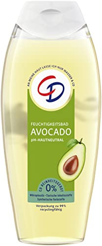 CD Feuchtigkeitsbad Avocado/Veganer Badezusatz mit zart-frischem Duft für trockene Haut, 500 ml