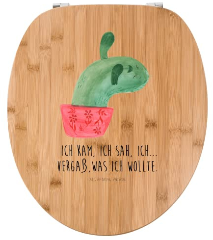 Mr. & Mrs. Panda Motiv WC Sitz Kaktus Mama - Geschenk, Kaktusliebe, Toilettendeckel, Büroalltag, Klobrille, WC-Sitz, Kakteen, Toilette, Quote,