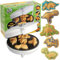 Waffle Wow! Dinosaurio Mini máquina para Hacer gofres - Haga Que el Desayuno Sea Divertido y Fresco para niños y Adultos con panqueques novedosos - Waffler eléctrico Antiadherente