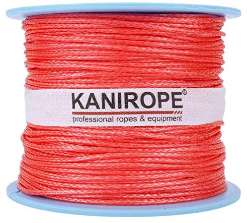 Kanirope® Dyneema Seil PRO 1,5mm 500m Rot 12-fach geflochten SK78 verstreckt beschichtet