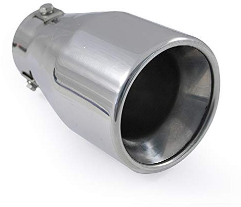 Universal Auspuffblende Endrohr Sport Schalldämpfer Edelstahl 52mm Chrom