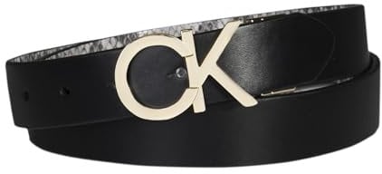 Calvin Klein Damen Wendegürtel - Schwarz - Medium