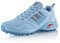 Fusskleidung® Damen Herren Wanderschuhe Bequeme Trail Running Trekkingschuhe Blau EU 40